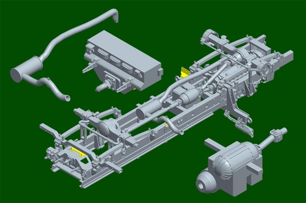 Trumpeter 01097 M1078A1P2 2.5 Ton LMTV Cargo Truck 1/35
