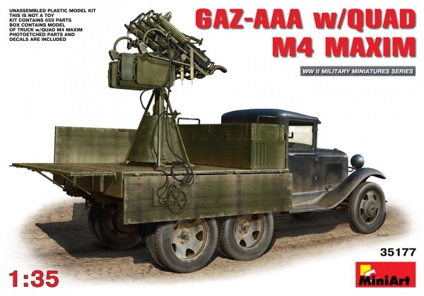MiniArt 35177 GAZ-AAA w/QUAD M4 MAXIM (1:35)