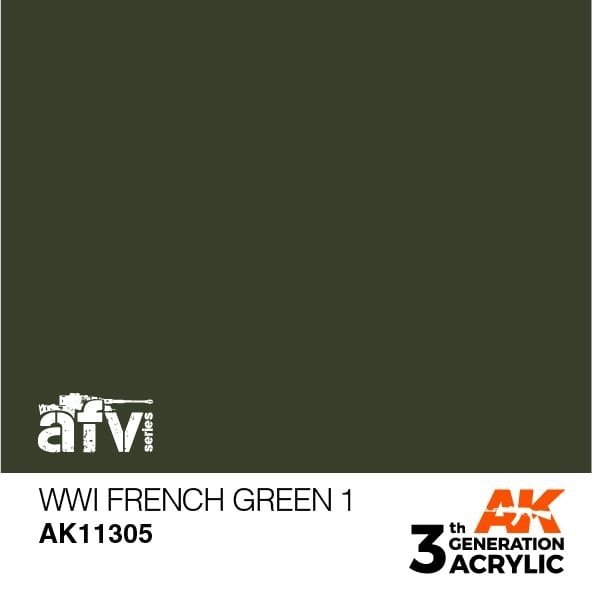 AK Interactive AK11305 WWI French Green 1 17ml