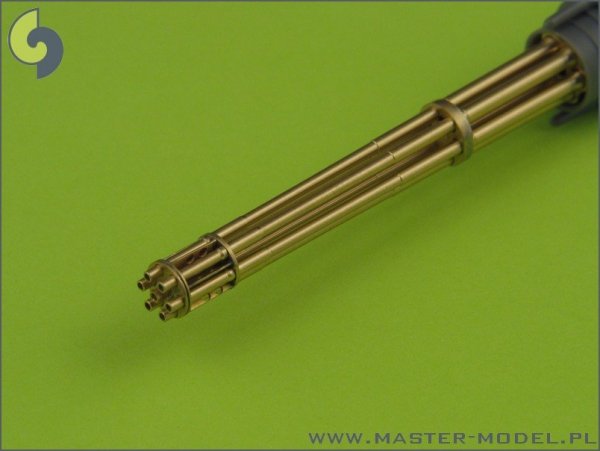 Master AM-32-029 M61 A1 Vulcan - Six-barrelled rotary 20mm cannon - turned barrels with etched barrel clamps (1:32)
