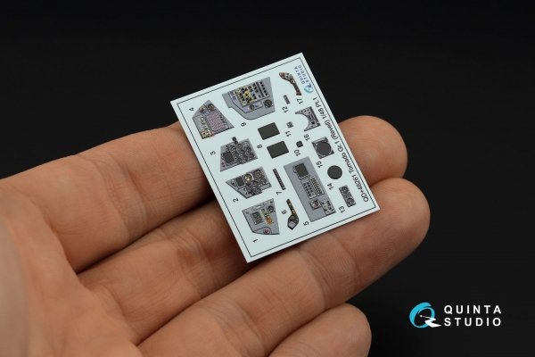 Quinta Studio QDS+48261 Tornado GR.1 3D-Printed coloured Interior on decal paper (Revell) (small version) (with 3D-printed resin parts) 1/48
