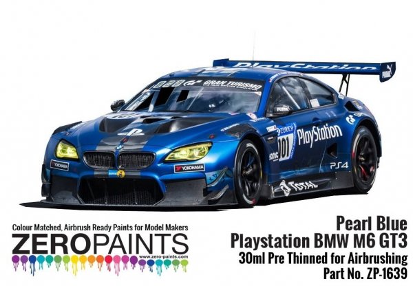 Zero Paints ZP-1639 Pearl Blue Playstation BMW M6 GT3 Paint 30ml