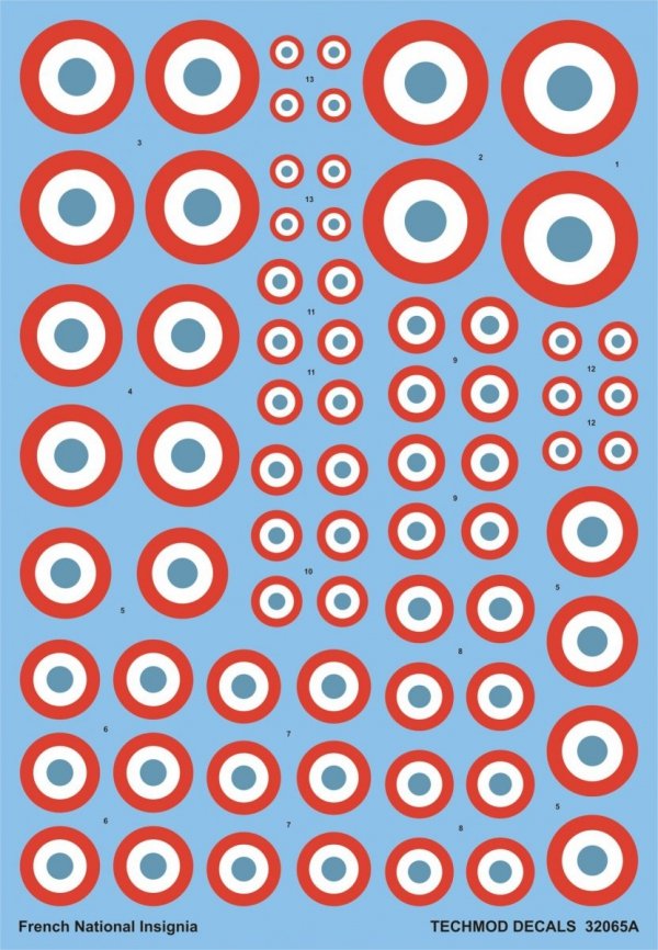 Techmod 32065 French National Insignia (1:32)