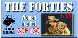 Toro 35F130 Lata Czterdzieste - Figurka - Kobieta w Kapeluszu 1/35