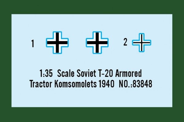 Hobby Boss 83848 Soviet T-20 Armored Tractor Komsomolets 1940 1/35