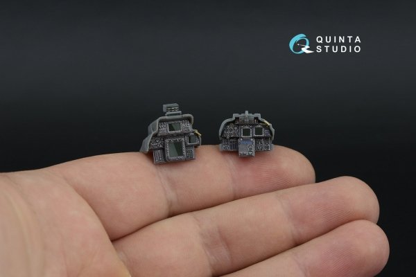 Quinta Studio QDS-48593 F-14D Super Tomcat 3D-Printed &amp; coloured Interior on decal paper (GWH) (Small version) 1/48