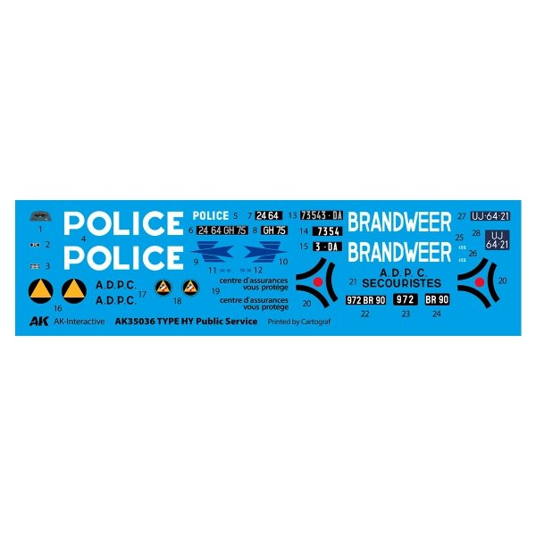 AK Interactive AK35036 Type HY Public Service 1/35