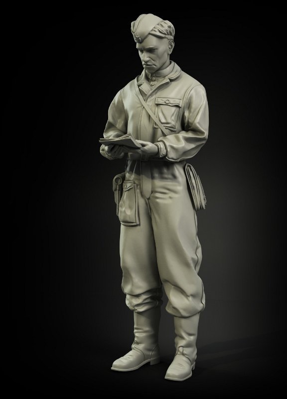 Panzer Art FI35-037 Soviet tank commander 1/35