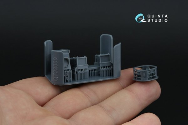Quinta Studio QDS+32231 Tornado ECR German 3D-Printed &amp; coloured Interior on decal paper (Italeri) (Small version) (with 3D-printed resin parts) 1/32