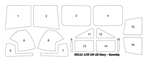 Trumpeter 05112 UH-1B Huey - Gunship 1/35