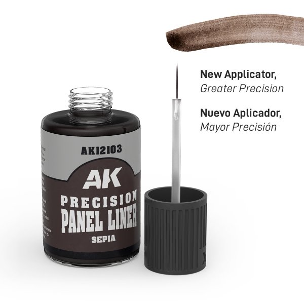 AK Interactive AK12103 SEPIA - PRECISION PANEL LINER 30ml