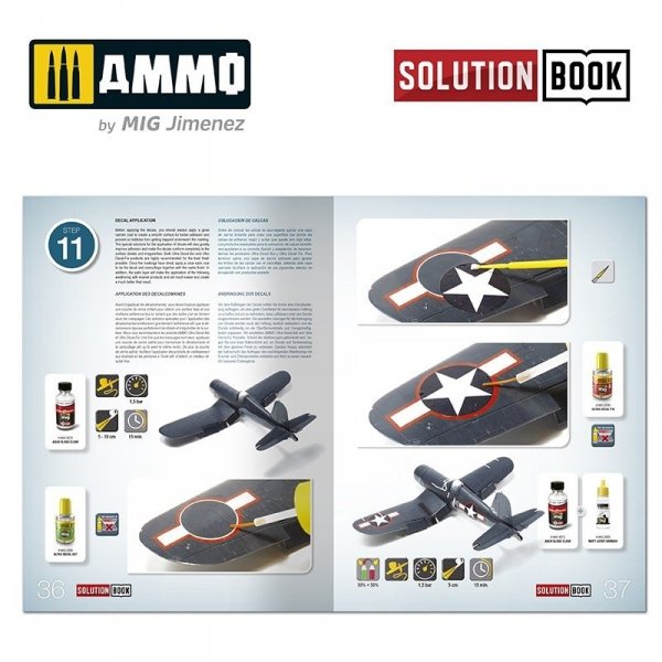 Ammo of Mig 6523 How to Paint WWII US Navy Late Aircraft SOLUTION BOOK