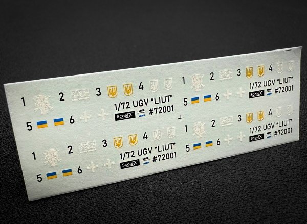 ScaleX VG 72001 UGV "LIUT" PKT 4 per kit 1/72