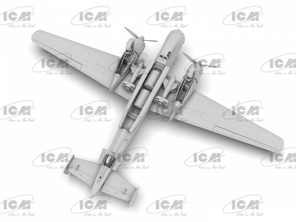 ICM 48275 Do 217K-2 with Gliding Bombs Fritz-X WWII German Bomber 1/48