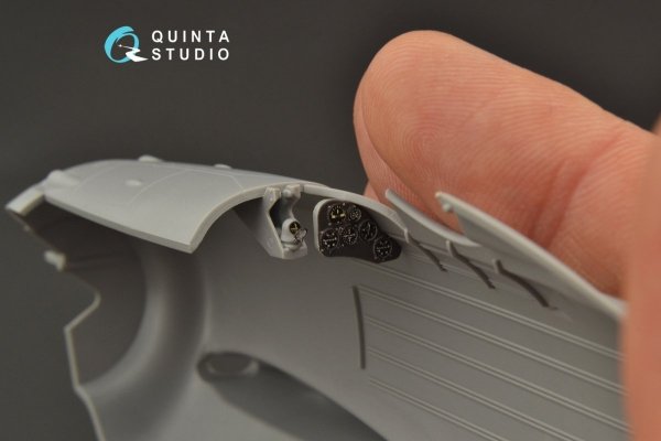 Quinta Studio QD32104 Fiat CR.42 3D-Printed &amp; coloured Interior on decal paper (ICM) 1/32
