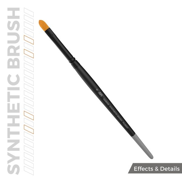AK Interactive AKB016 AK SYNTHETIC BRUSH – FILBERT 6