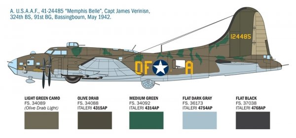Italeri 1487 B-17F Flying Fortress 1/72