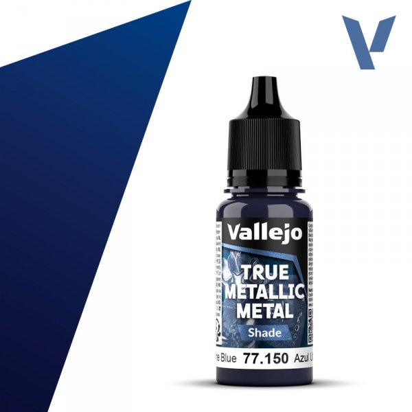 Vallejo 77150 Ultramarine Blue - True Metallic Metal - Shade 18ml
