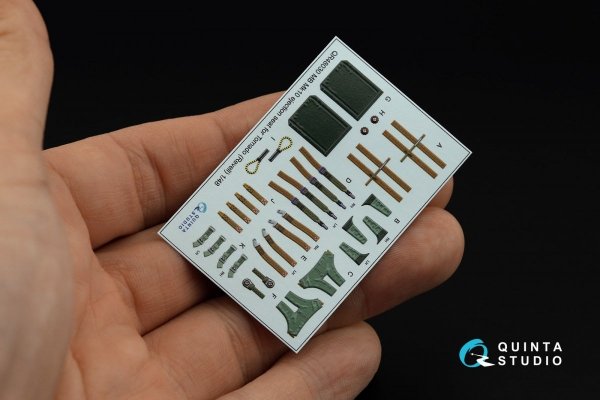 Quinta Studio QD+48204 Tornado ECR German 3D-Printed &amp; coloured Interior on decal paper (Revell) (with 3D-printed resin parts) 1/48