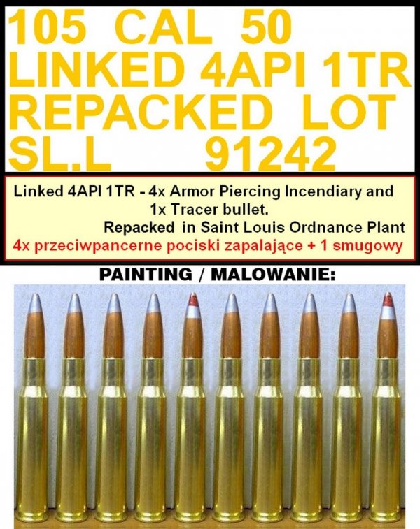 Master GM-35-063 Browning M2HB .50 cal (12,7mm) - karabin maszynowy z mocowaniem czołgowym - okres II w.św. (wczesna kołyska M23 z wczesnym zasobnikiem na amunicję) 1/35