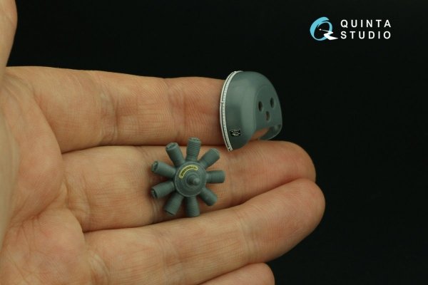 Quinta Studio QD48298 Fokker EV-DVIII 3D-Printed &amp; coloured Interior on decal paper (Eduard) 1/48