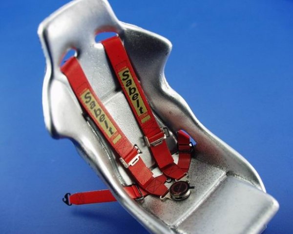 Eduard 24003 Sparco 4 points Red Seatbelt 1/24