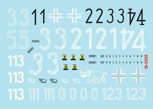 Star Decals 35-C1333 Tiger I. sPzAbt 502 # 1. Initial / Early production Tigers 1942-43. 1/35