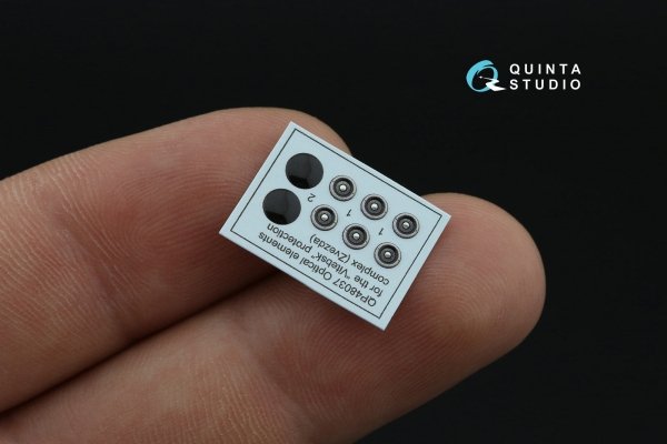 Quinta Studio QP48037 Ka-52 Optical elements for the Vitebsk protection complex (Zvezda) 1/48