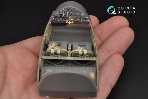 Quinta Studio QD32028 Bf 108 3D-Printed &amp; coloured Interior on decal paper (for Eduard kit) 1/32