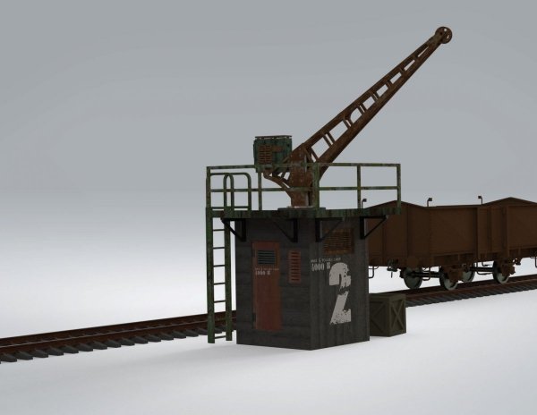 RT-Diorama 35309 4to. Railroad-Crane 1/35