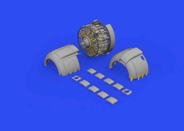 Eduard 648763 A6M2 engine complete PRINT EDUARD 1/48