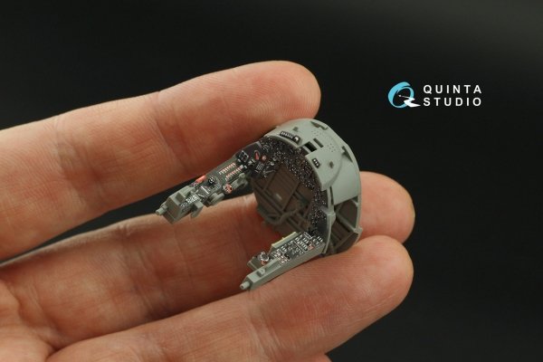 Quinta Studio QD48367 F4U-1A 3D-Printed &amp; coloured Interior on decal paper (Magic Factory) 1/48