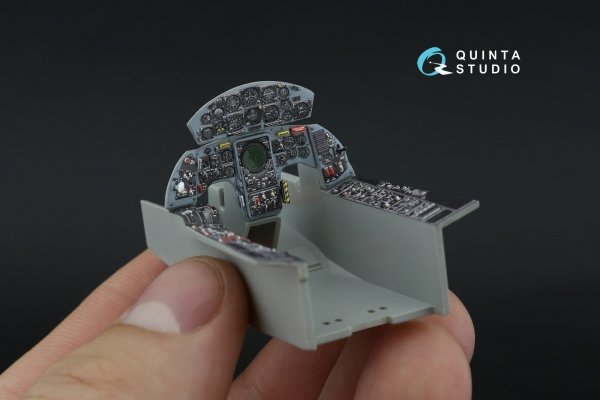 Quinta Studio QDS-32246 F-104A 3D-Printed &amp; coloured Interior on decal paper (Italeri) (Small version) 1/32