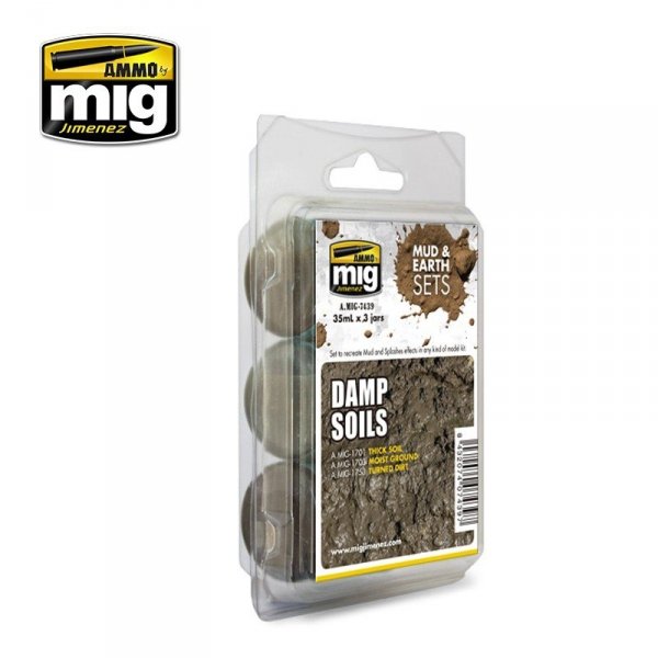 AMMO of Mig Jimenez 7439 DAMP SOILS 3x35ml