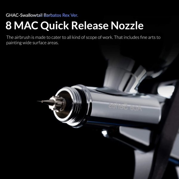 Gaahleri 42564 Ace Series GHAC-Swallowtail &amp; Barbatos Rex 0,28 &amp; 0,5 &amp; 0,7 mm Airbrush