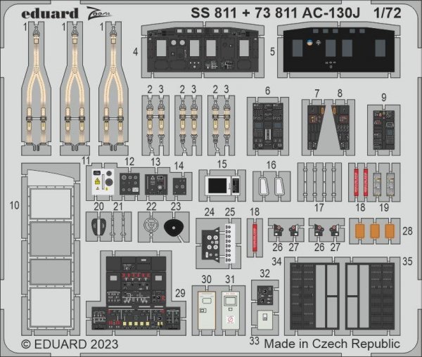 Eduard BIG72178 AC-130J PART I ZVEZDA 1/72