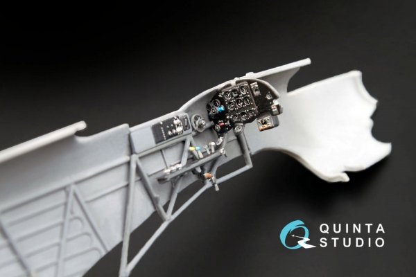 Quinta Studio QD48004 Yak-1B (late production) 3D-Printed &amp; coloured Interior on decal pape (for all kits) 1/48