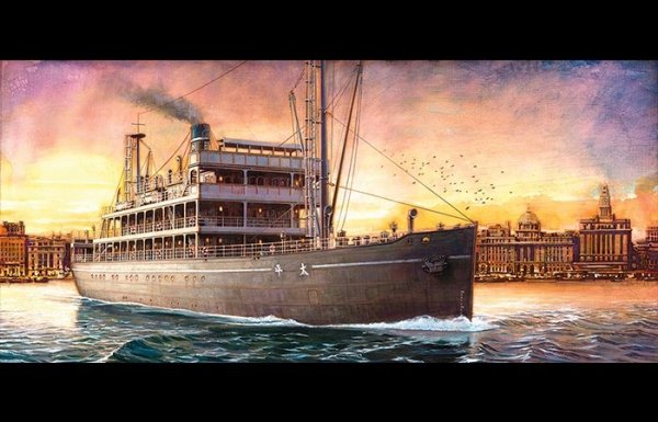 Meng Model OS-001 Taiping Steamer MOVIE THE CROSSING VERSION (1:150)