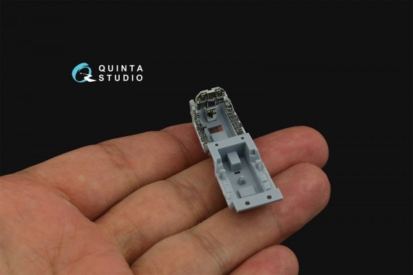 Quinta Studio QD72078 F/A-18E 3D-Printed &amp; coloured Interior on decal paper (Academy) 1/72