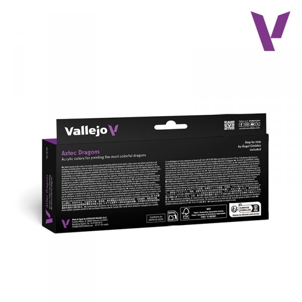 Vallejo 72195 Aztec Dragons - Game Color Set - Fantasy Color Series 8x18ml