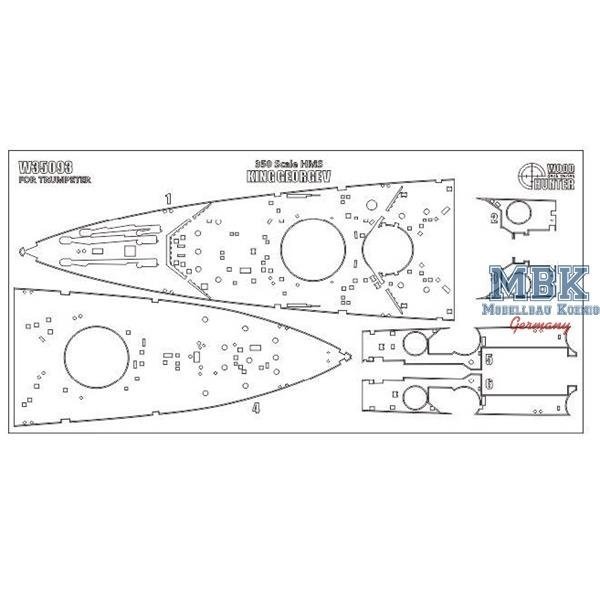 Wood Hunter W35094 HMS Prince of Wales (Trumpeter 80606) 1/350