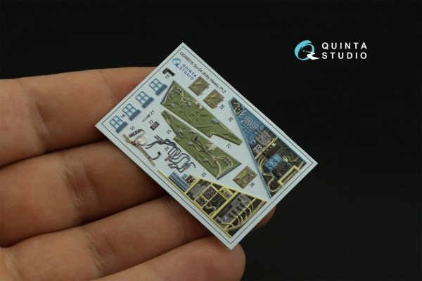 Quinta Studio QD48018 Su-34 3D-Printed coloured Interior on decal paper (KittyHawk) 1/48