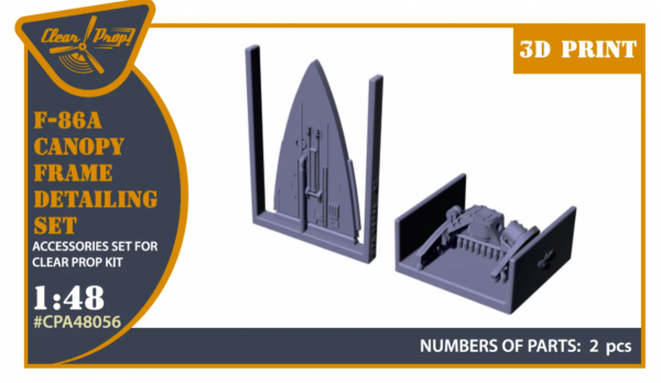 Clear Prop! CPA48056 F-86A Canopy frame detailing set for CP kits 1/48