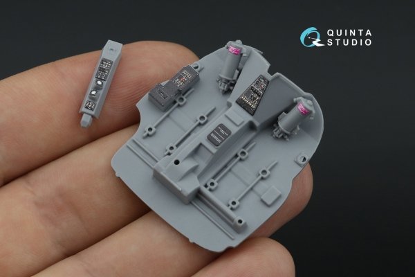 Quinta Studio QD48470 Ka-52 3D-Printed coloured Interior on decal paper (Zvezda) 1/48