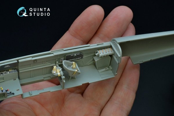 Quinta Studio QD48192 Bf 110C/D 3D-Printed &amp; coloured Interior on decal paper (for Cyber-hobby kit) 1/48