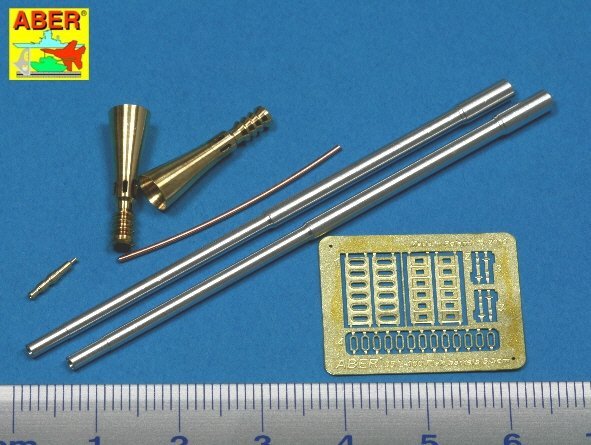 Aber 35L-100 Set of 5,5cm Rheinmetall Geraet 58 barrels for German E-50 Flakpanzer (1:35)	