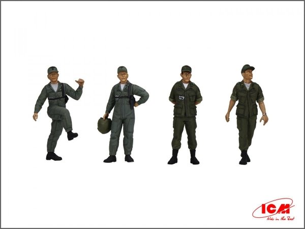 ICM 53101 US Helicopter Pilots (1960s-1970s) 1/35
