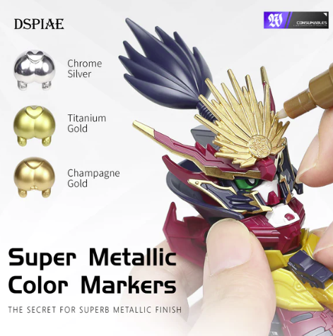 DSPIAE MKS-02 Super Metallic Marker Titanium Gold