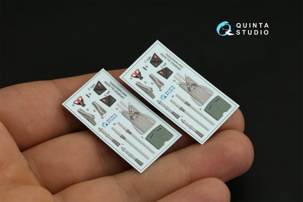 Quinta Studio QD48320 Su-30SM 3D-Printed &amp; coloured Interior on decal paper (GWH) 1/48