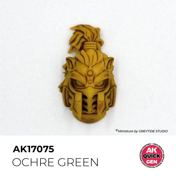 AK Interactive AK17075 OCHRE GREEN – QUICK GEN COLOR 18ml